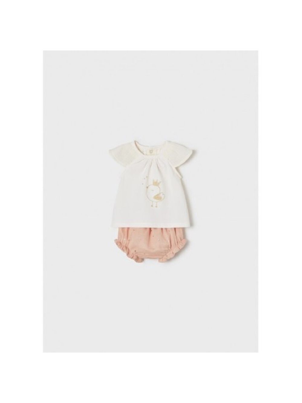 Size 4-6 months Mayoral White and Pink Baby Outfit